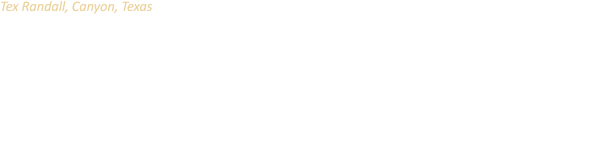 Tex Randall, Canyon, Texas This 47 foot tall, seven ton cowboy was designed and constructed by Harry Wheeler in 1959 ...