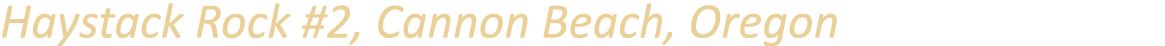 Haystack Rock #2, Cannon Beach, Oregon